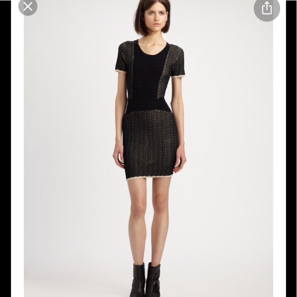 Rag & Bone black Betsey knit NWT DRESS